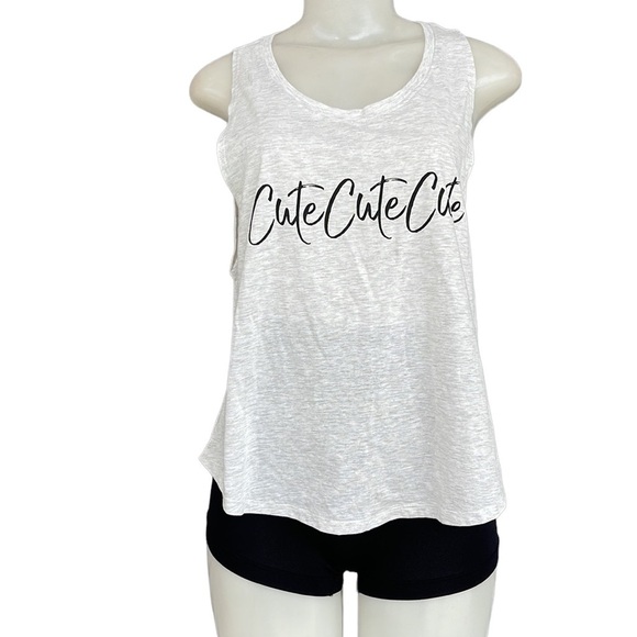 Popular Basic Gray Cute Top Size L - Picture 1 of 10
